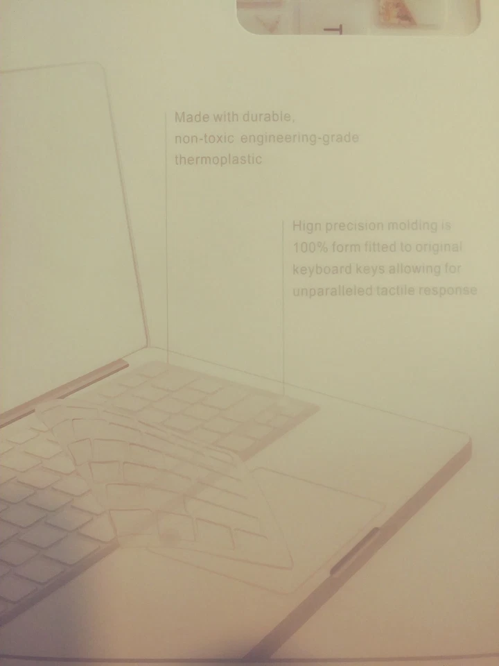 CrystalGuard Ultra Thin Clear Keyboard Protector for Macbook  NEW - Image 3 of 4