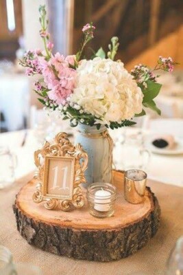 Wood Slices slice Decor rustic Tree stump theme wedding table