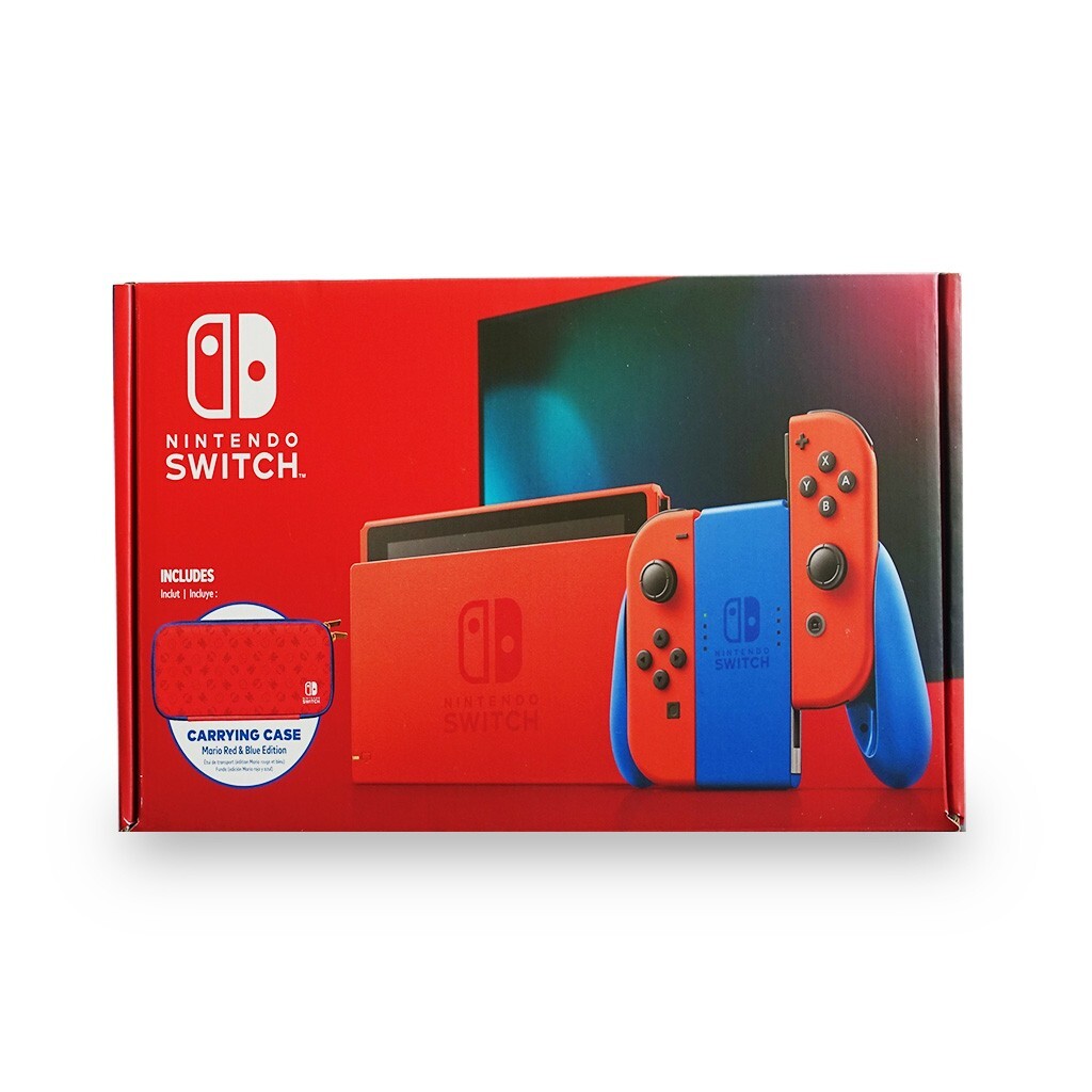 new + free shipping Nintendo Switch Mario Red & Blue Edition
