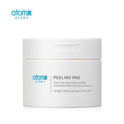 Atomy Peeling Pad 40Pads - 3.4 fl.oz Daily first step clear mild AHA BHA PHA