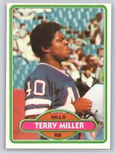 1980 Topps #243 Terry Miller - Buffalo Bills