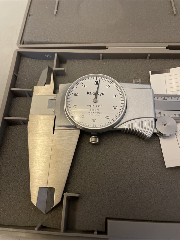 Mitutoyo 505677 12 Inch Dial Caliper, 012/300mm Made in Japan eBay