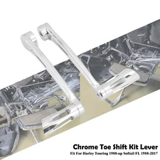 Motorcycle Gear Shift Levers W/ Shifter Pegs Chrome For Softail FL 88-17 Touring