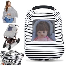 Baby Nursing Cover Nursing Poncho Multi Use Cover for Baby Car Seat Canopy...