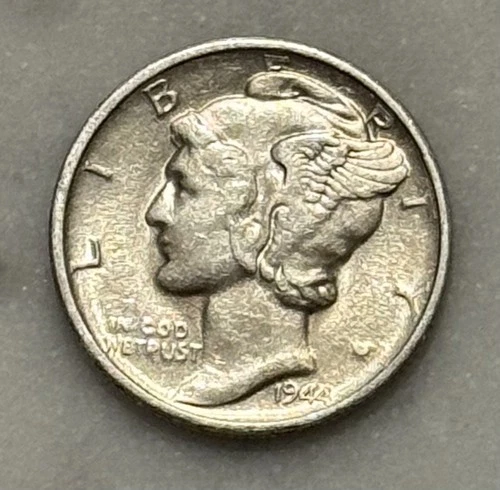 1944-D Mercury Dime - XF - Extremely Fine - 90% Silver