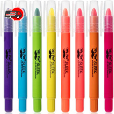 Mr. Pen No Bleed Gel Highlighter, Bible Highlighters, Assorted Colors, Pack of 8