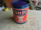 Vintage Empty 5 lb Size Farm-Oyl Grease Oil Can NICE! Lot 26-50