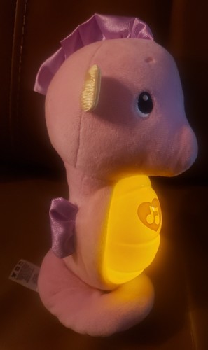 Fisher-Price Soothe and Glow Pink Musical Seahorse Baby Infant Toddler