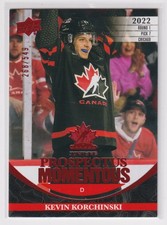 2023-24 Upper Deck Team Canada Juniors Prospectus Moments Kevin Korchinski