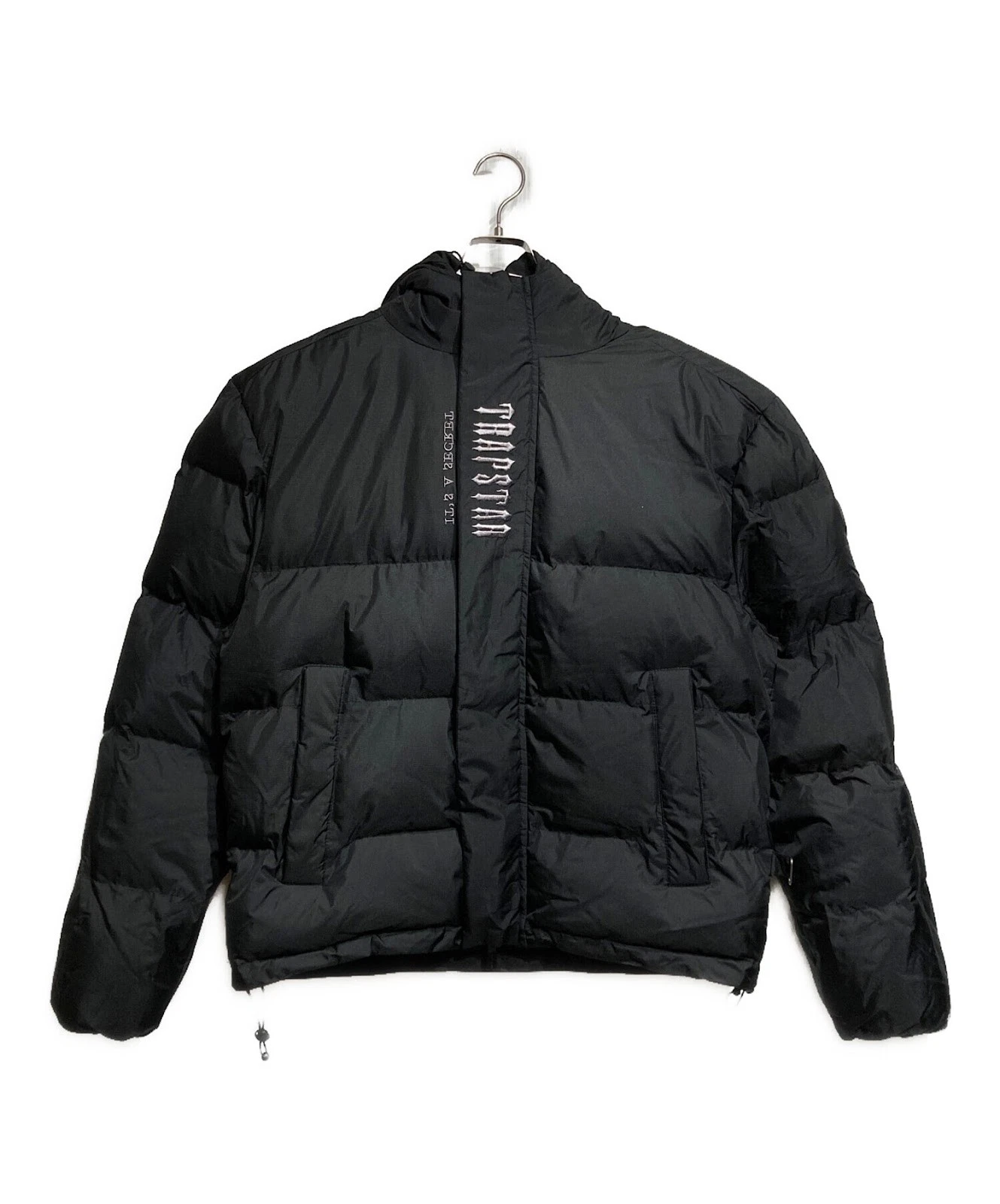 Authentic TRAPSTAR DECODED HOODED PUFFER Jacket M Black Men TSJP003 #6265 - product detail image 1