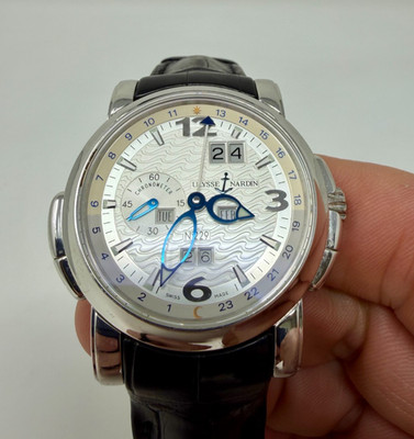 Ulysse Nardin GMT +/- Perpetual/White W/ Box, Chrono Cert, and Booklet - 329-60