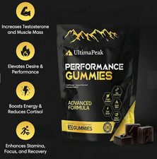 UltimaPeak Performance Gummies - Pure Himalayan Shilajit 30 Count 1 Pack