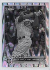 2022 Topps Chrome Sonic Black & White RayWave Refractor Willson Contreras 1bq5
