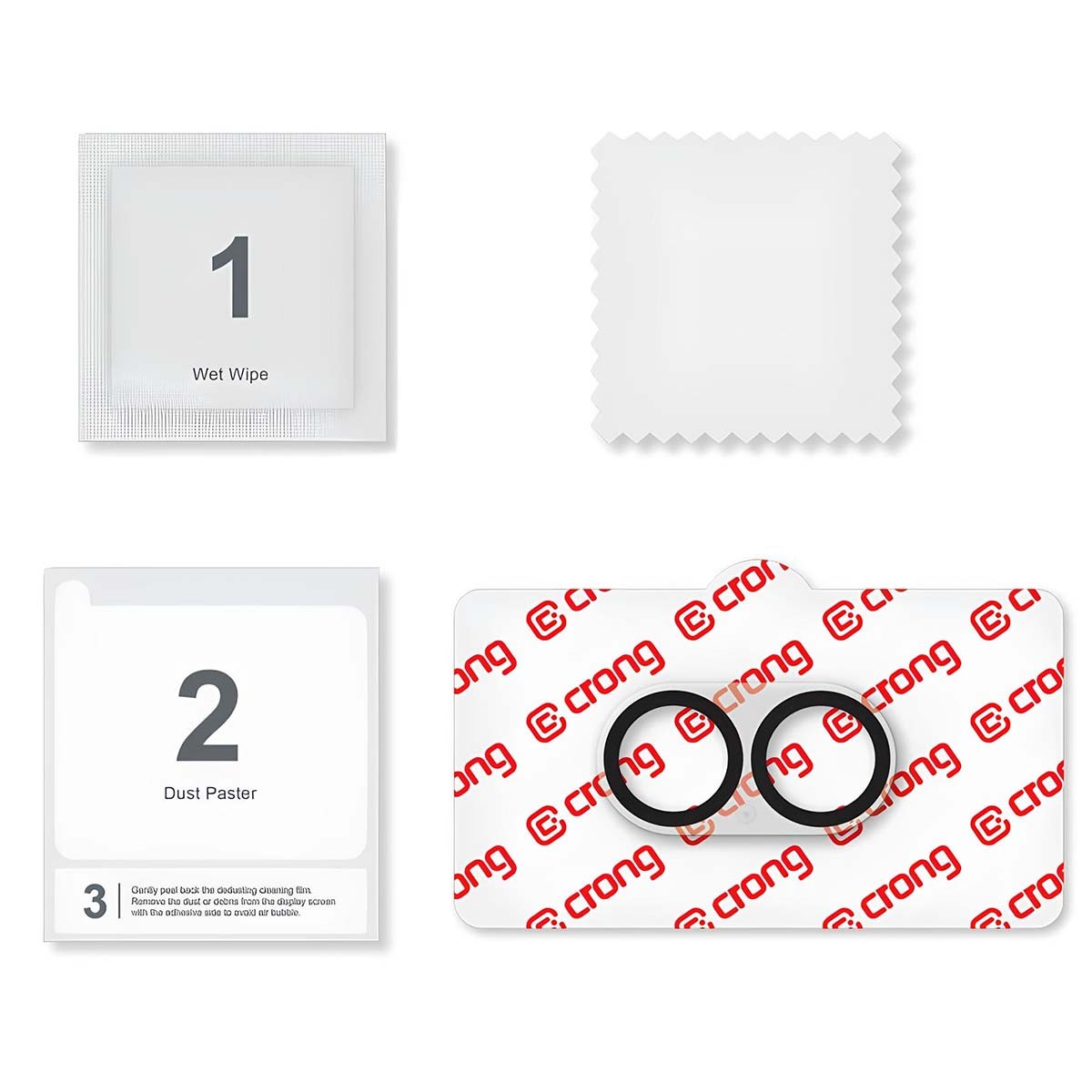 Protection d'objectif iPhone 17 Crong transparente pour filmer en voyage
