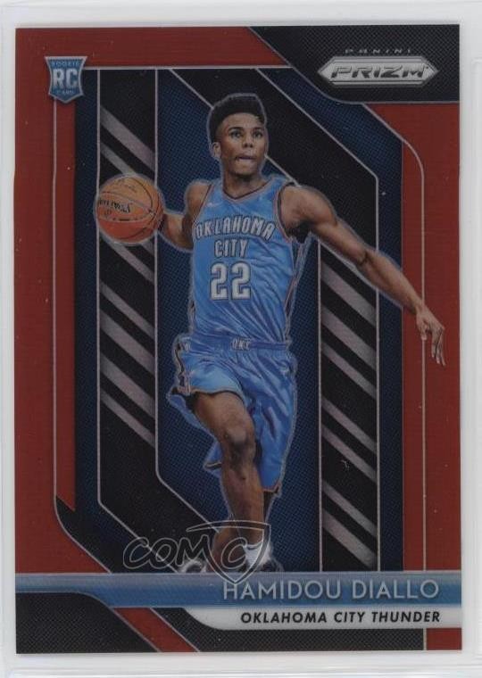 2018-19 Panini Prizm Red Prizm 241/299 Hamidou Diallo #9 Rookie RC 5ub