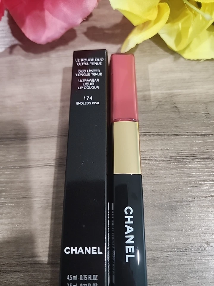 CHANEL LE ROUGE DUO COLOR #174 ROSA SIN FIN ULTRA TENUE LÁPIZ DE LABIOS LÍQUIDO Foto 3 de 4