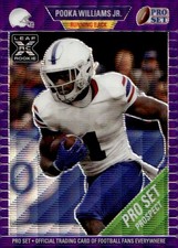 2021 Pro Set Metal #72 Pooka Williams Jr. 1989 XRC Wave Purple Prospect #/35