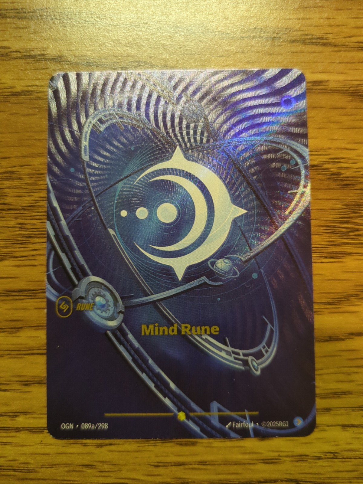 2025 Riftbound League of Legends Origins Mind Rune 089a/298 Alt Art NM