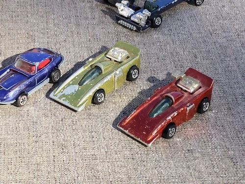 HOT WHEELS RED LINE ERA JOHNNY LIGHTNING LOT OF 3 VEHICLES LOT #2