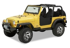 Bestop 53039-15 Pair Of Black Denim Lower Half Doors For 97-06 Jeep Wrangler Tj