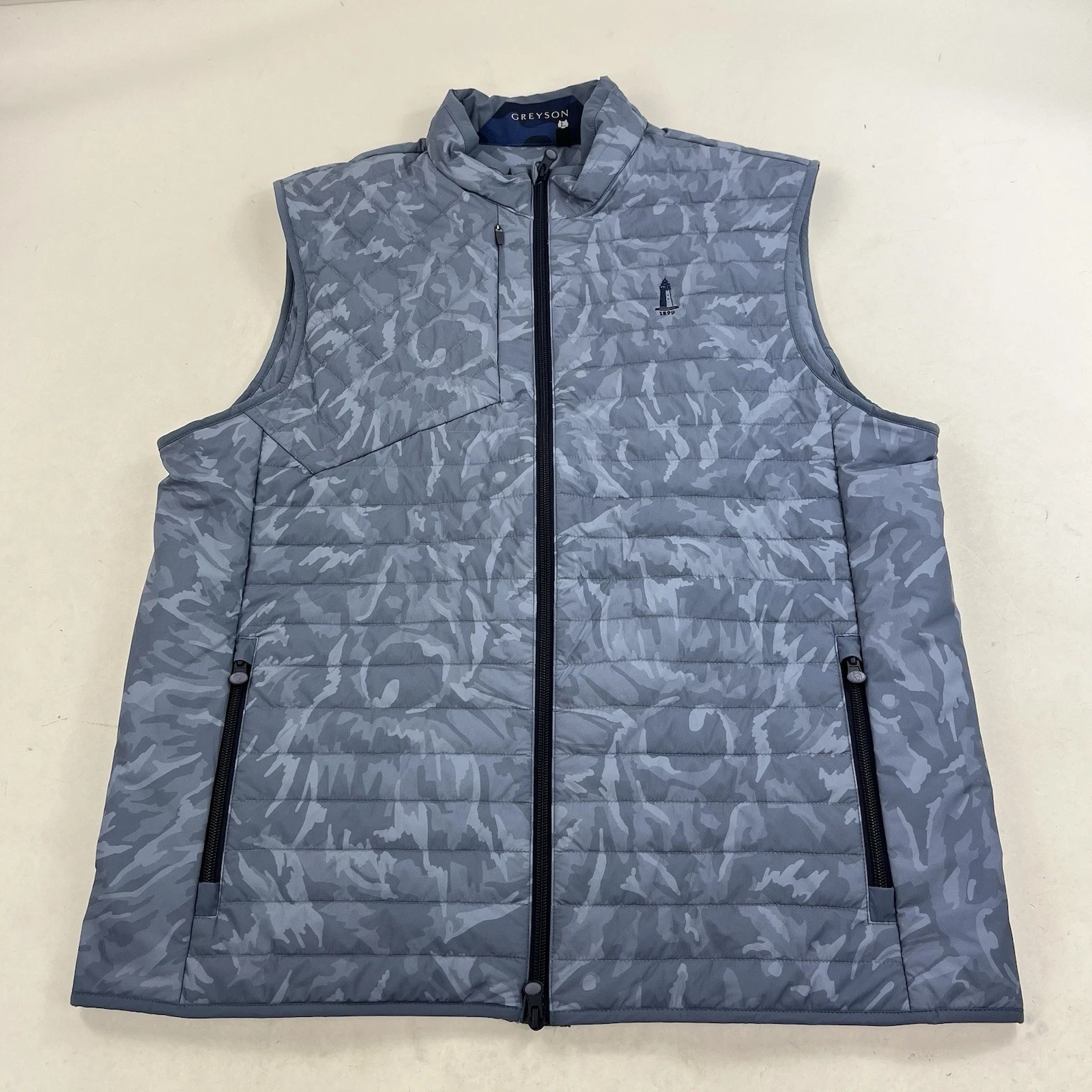 Greyson Yukon Ultralight Hybrid Vest Mens Large Camo Hatherly Country Club
