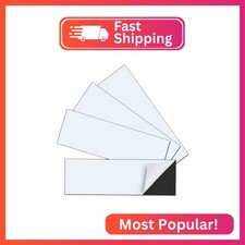 4 Pack 12 X 4 Bumper Sticker Magnets With Self Adhesive Flexible Magnetic Bump