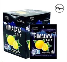 12 Pack of HIMALAYA SALT Sport Mint Candy Extra Cool LEMON Flavor Free Shipping-