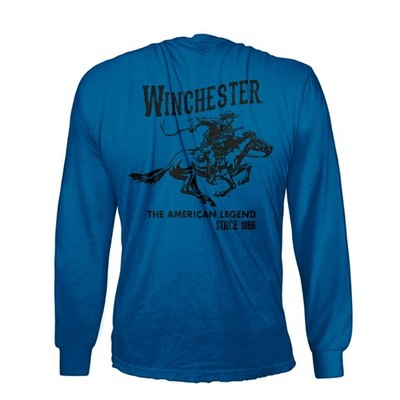 Winchester American Legend Since 1866 Men s Long Sleeve Tee   Royal