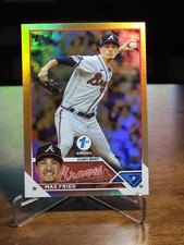 2023 Topps Series 1 1st Edition Max Fried #290 Gold Foil Braves, Yankees