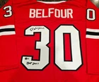 Ed Belfour HOF NHL Autographed Signed Jersey Chicago Blackhawks Beckett
