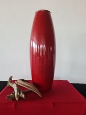 SCHEURICH 629-50 Red Flame Torpedo Floor Vase  MID CENTURY MODERN !!