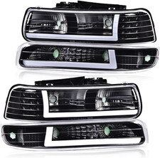 1999-2002 Silverado 1500/2500 2001-2002 HD Suburban Headlight Assembly Compatibl