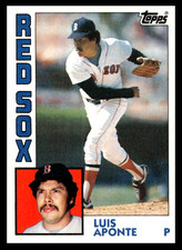 1984 Topps Luis Aponte #187 Boston Red Sox MLB Baseball Base Set