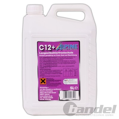 ALPINE KÜHLERFROSTSCHUTZ C12+ KONZENTRAT VIOLETT 5L Antifreeze passend für G12+