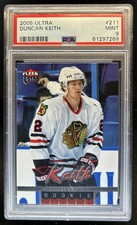 2005-06 Fleer Ultra Duncan Keith Rookie RC #211 Blackhawks PSA 9