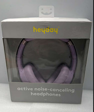 Heyday  Active Noise Canceling Bluetooth Wireless Over Ear Headphones Lavender