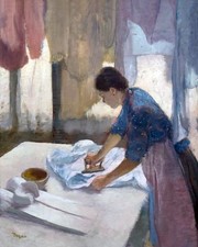 Edgar Degas Woman Ironing Giclee Print on Canvas 8x10 Impressionist Art Decor