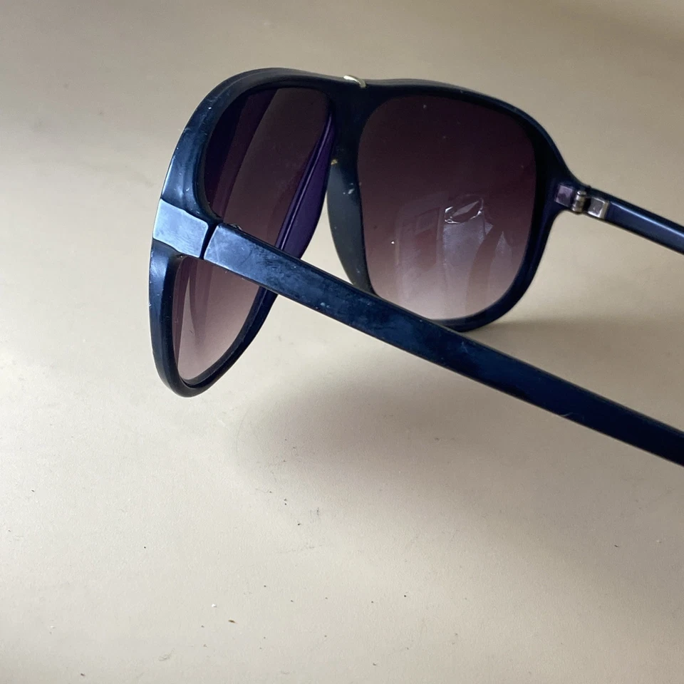 Gafas de sol vintage años 80 90 aviador de gran tamaño degradadas estilo 'Carrera' negras Foto 3 de 4