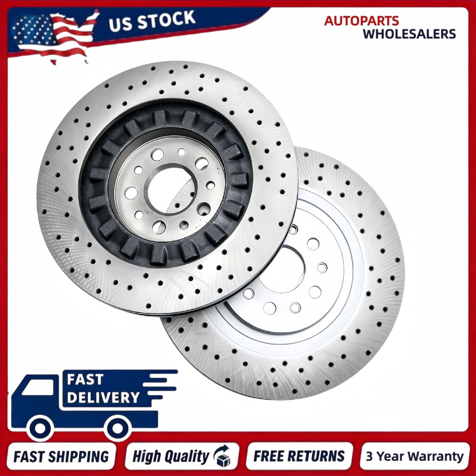 Maserati Quattroporte 2017-2026 Front Brake discs Set of 4