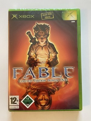 Fable Limited Bonus DVD Edition Xbox Selten Achtung Lesen
