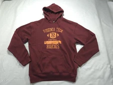 Virginia Tech Hokies Sweatshirt Hoodie Red J America Football Pullover Mens