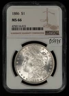 1886 $1 Morgan Silver Dollar - Frosty PQ Looks 66+ 67 - NGC MS 66 - SKU-B5975