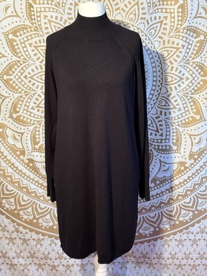 Feinstrick-Kleid / Longpulluver Tezenis Gr M Schwarz