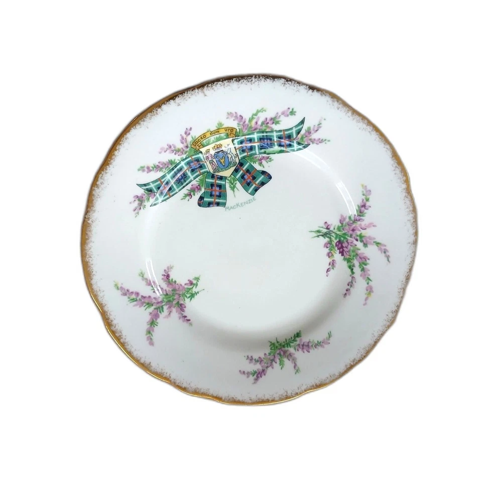 10 Royal Stafford Tartan Series Clan Plates Bread Butter 6" Gold Trim Scotland - Image 4 of 4