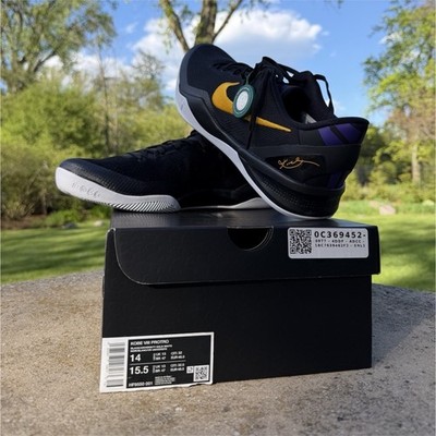 Nike Kobe 8 Protro Lakers Away Black/Gold/Purple Basketball Shoes HF9550-001