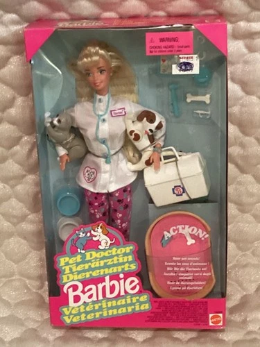 1996 Pet Doctor Barbie Mattel # 14603 Vintage Play Set- NRFB