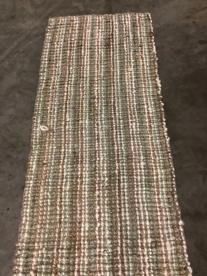 SAGE / NATURAL 2'-6" X 8' Broken Thread Rug, Reduced Price 1172666895 NF447S-28 - Image 2 of 3
