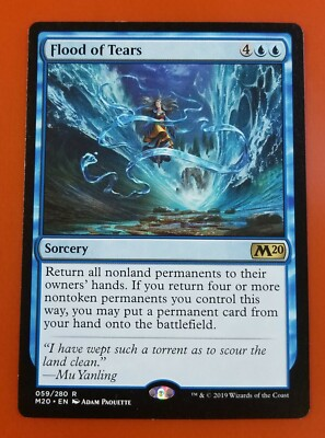 #ad #ad 1x Flood of Tears M20 Core Set 2020 MTG Magic Cards $2.75