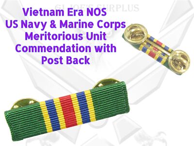 Vietnam Era Full Size Navy Marine Corps Meritorious Unit Commendation w ...