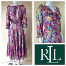 Lauren Ralph Lauren Floral 2-Piece Skirt Set Cotton Paisley